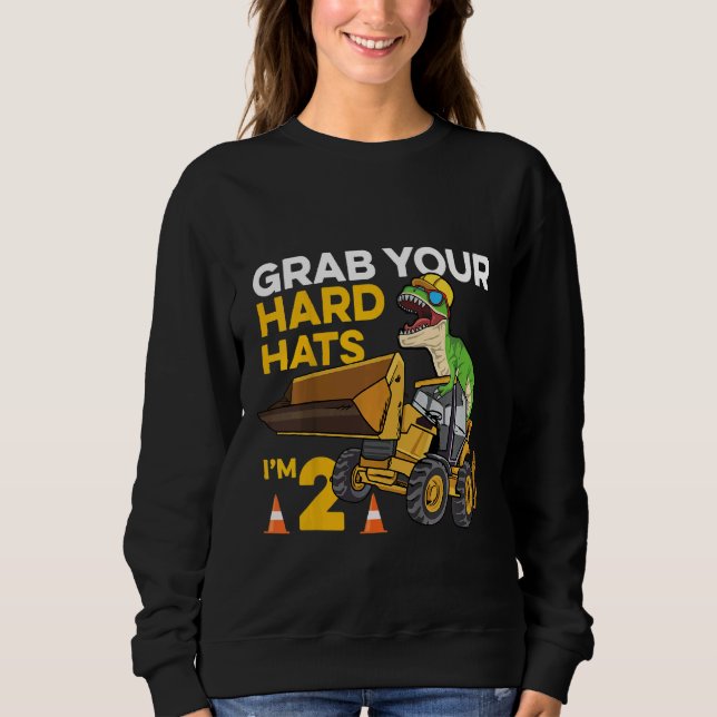 Kids Construction For A 2 Year Old Construction Sweatshirt (Front)