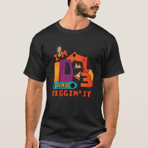 Kids Construction Truck 3rd Birthday 3 Years Old D T-Shirt