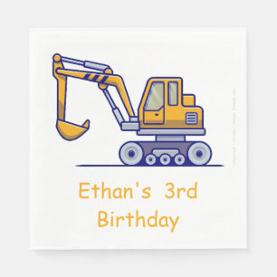 Kid's Construction Truck Napkin