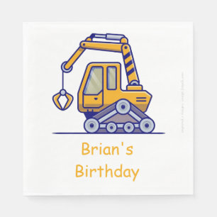 Kid's Construction Truck Napkin