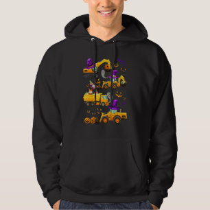 Kids Construction Vehicle Halloween Crane Truck Pu Hoodie