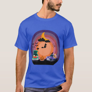 Kids Construction Vehicle Halloween Crane Truck Pu T-Shirt
