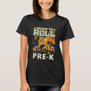 Kids Construction Vehicles Back To School Ready T T-Shirt