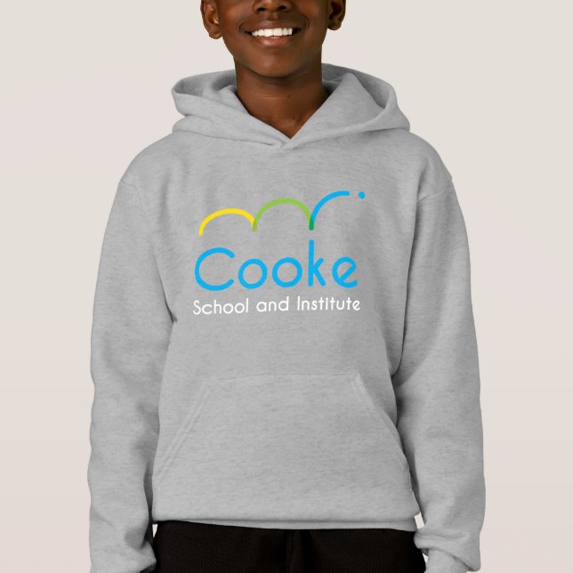 KIDS Cooke Logo Fleece Hoodie, Navy (Front)