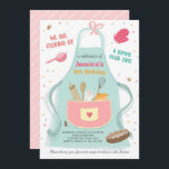 Kids Cooking Birthday Invitation Kitchen Baking<br><div class="desc">♥ A wonderful way to invite your guests to your little one's birthday party! Cooking birthday theme.</div>
