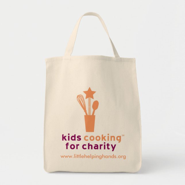 Kids Cooking for Charity Organic Grocery Tote (Front)
