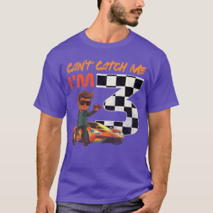 Kids Cool 3rd Birthday Race Cant Catch Me Im 3 Yea T-Shirt
