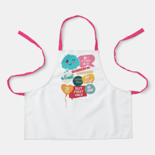Kids Cool Cute Funny Motivational Sayings Words Apron