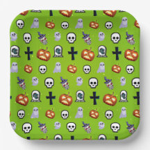 Kids Cool Halloween Themed Party Plates