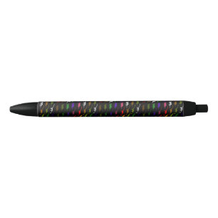 Kids cool rainbow colourful cute dinosaur black ink pen