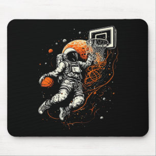 Kids Cool Space Basketball with Astronaut Mouse Pad