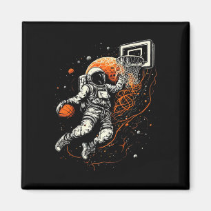 Kids Cool Space Bysketbyll With Astronaut Magnet