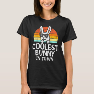Kids Coolest Bunny In Town Sunglasses Toddler Boys T-Shirt