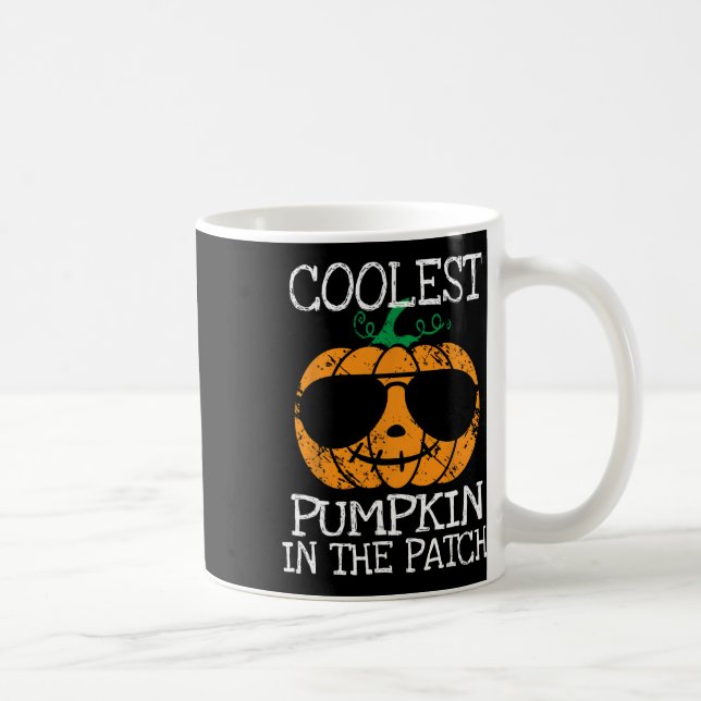 Kids Coolest Pumpkin In The Patch Halloween Boys G Coffee Mug (Right)