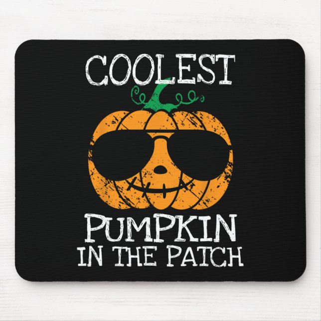 Kids Coolest Pumpkin In The Patch Halloween Boys G Mouse Pad (Front)