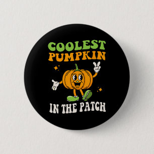 Kids Coolest Pumpkin In The Patch Halloween Toddle 6 Cm Round Badge
