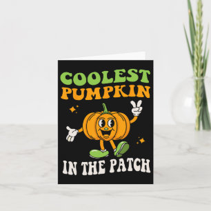 Kids Coolest Pumpkin In The Patch Halloween Toddle Card