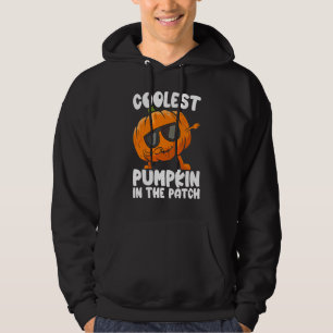 Kids Coolest Pumpkin In The Patch Toddler Boys Hal Hoodie