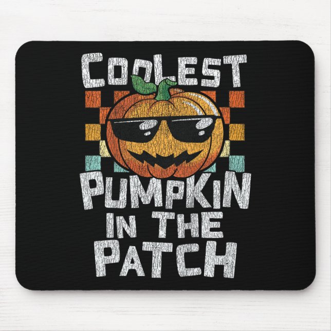 Kids Coolest Pumpkin In The Patch Toddler Boys Hal Mouse Pad (Front)