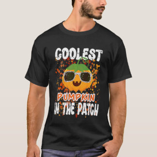 Kids Coolest Pumpkin In The Patch Toddler Boys Hal T-Shirt