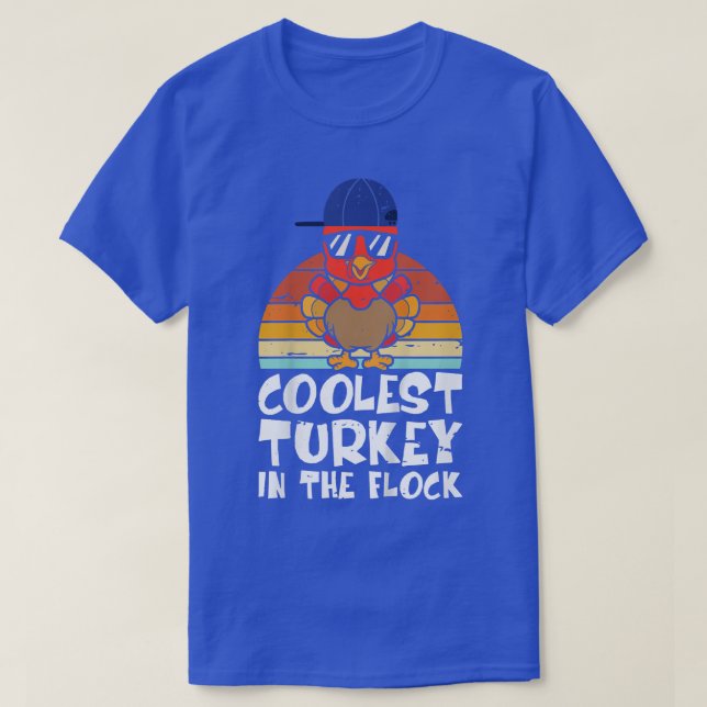 Kids Coolest Turkey In The Flock Toddler Boys Than T-Shirt (Design Front)