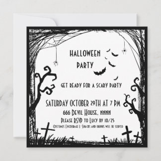 kids costume party halloween invitation