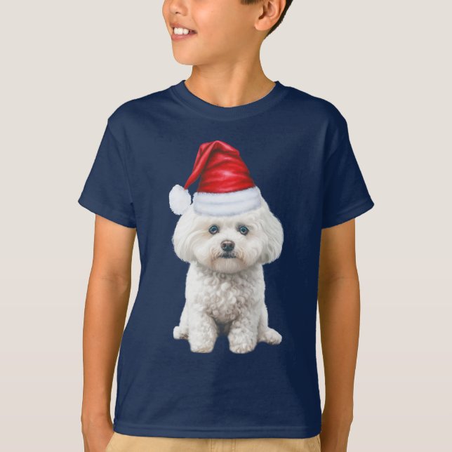 Kids Coton de Tulear Dog Lover Funny Christmas T-Shirt (Front)