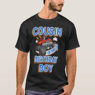 Kids Cousin Of The Birthday Boy Family Monster Tru T-Shirt