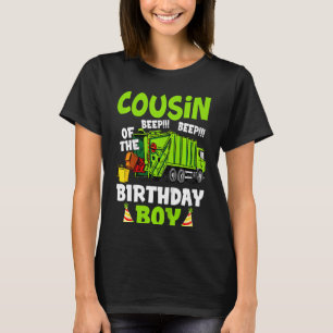 Kids Cousin Of The Birthday Boy  Garbage Truck Bir T-Shirt