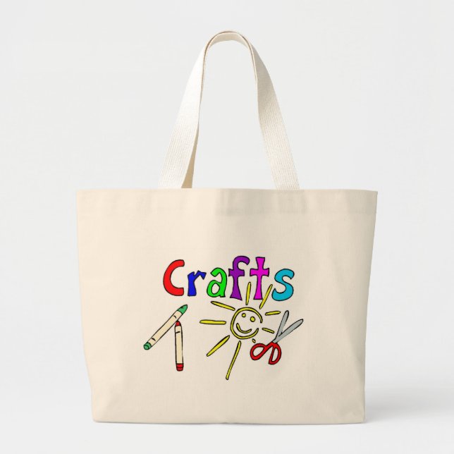 Kids Crafts Tote Bag (Front)