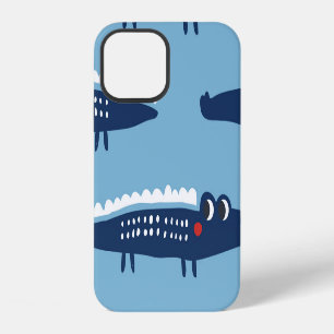 Kids Crocodile Pattern: Summer Playfulness. iPhone 12 Case