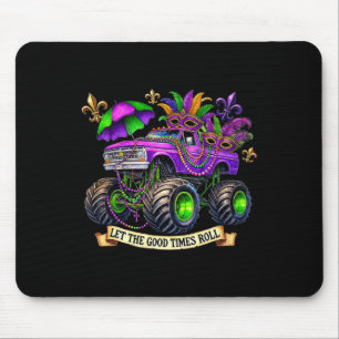 Kids Crush Mardi Gras Toddler Truck Funny Monster Mouse Pad