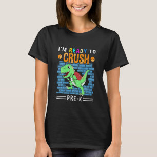 Kids Crush Pre-Kindergarten First Day Of Pre-K Tod T-Shirt