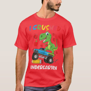 Kids Crushed Kindergarten Monster Truck Tre Last D T-Shirt