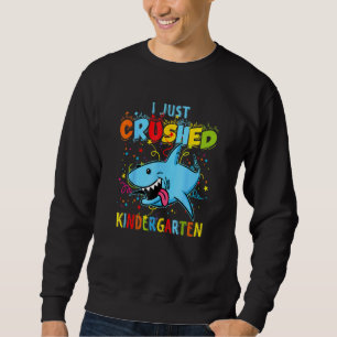 Kids Crushed Kindergarten Shark Girls Boys Sweatshirt