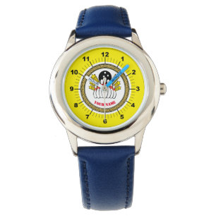 Kid's Custom Bowling (add name)Leather Strap Watch
