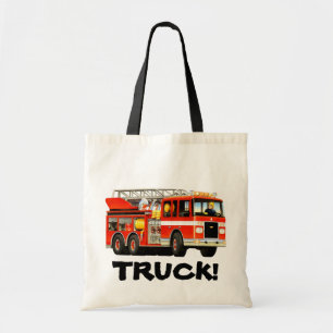 Kid's Custom Fire Truck tote bag