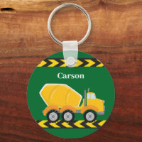 Kids Custom Green Cement Mixer Truck Boys