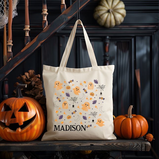 Kids Customisable Trick-or-Treat Canvas Tote Bag (Creator Uploaded)