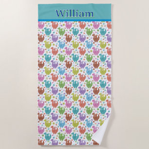 Kids Customized Dragon Beach Towel