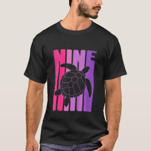 Kids Cute 9th Birthday Top I Turtle Tortoise I 9 Y