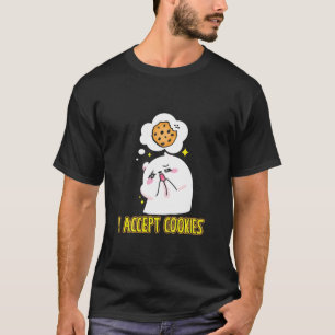 Kids Cute Accept Cookies Sweet Dessert Kitten Pupp T-Shirt
