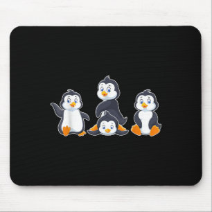 Kids Cute Animal Penguin  Mouse Pad