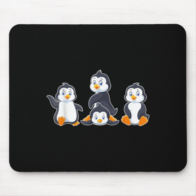 Kids Cute Animal Penguin  Mouse Pad (Front)