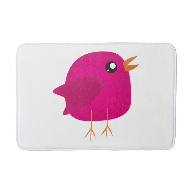 Kids cute birdy  bath mat (Front)