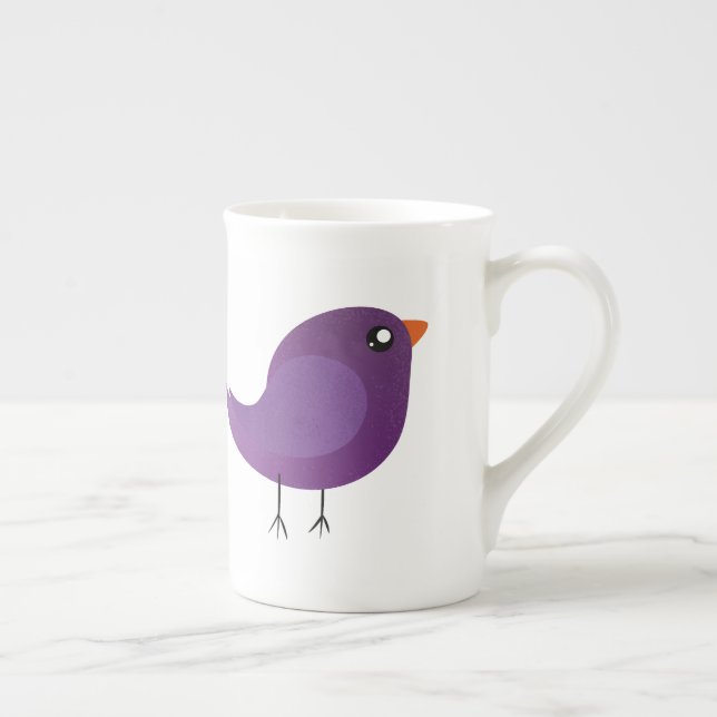 Kids cute birdy  bone china mug (Right)