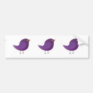 Kids cute birdy bumper sticker