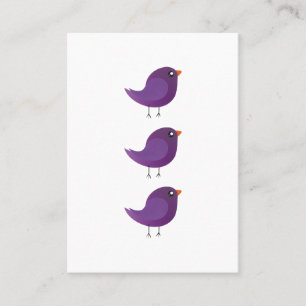 Kids cute birdy calling card