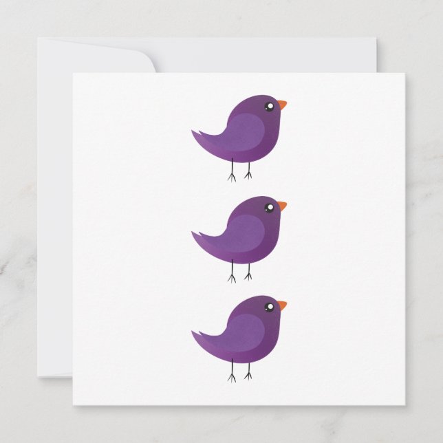 Kids cute birdy  card (Front)