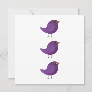 Kids cute birdy  card
